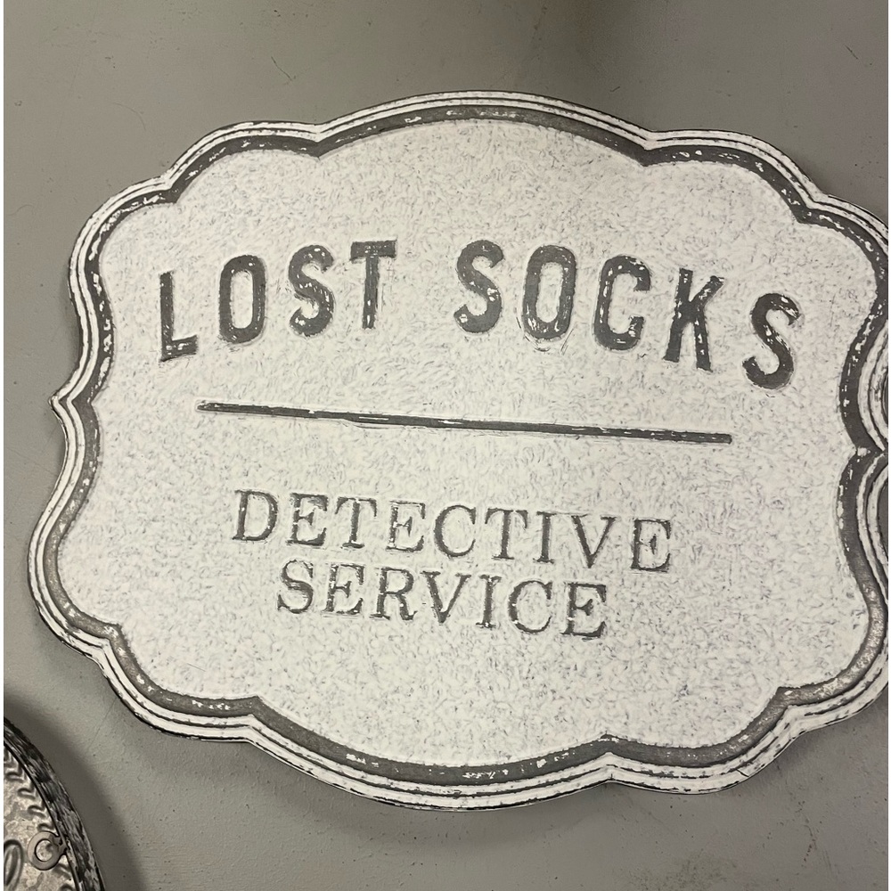 Laundry room metal sign